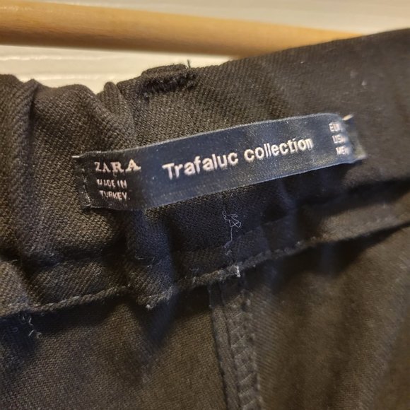 Zara Trafuluc Black Pants with White Stripe - Picture 2 of 3